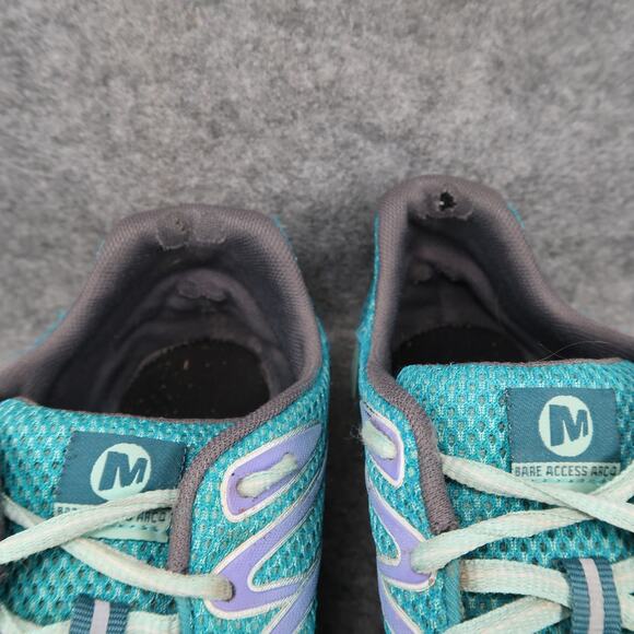 Merrell Shoes Womens 8.5 Athletic Trainer Bare Access Arc 4 Trail Running Blue - Picture 3 of 16